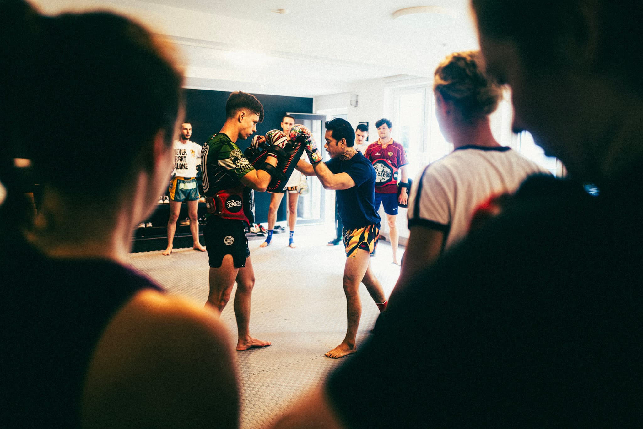 Muay Thai Training Session at Retro Muay Thai in Hamburg.